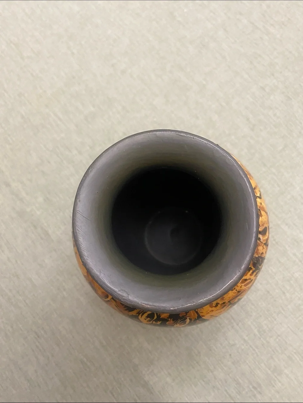 Vintage Safari Decorative Vase: African Jungle Patchwork Ceramic Decor - Picture 5 of 12